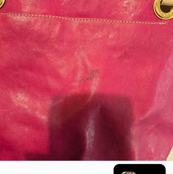 Michael Kors Elegant Raspberry Pink Handbag Preloved - Picture 8 of 9